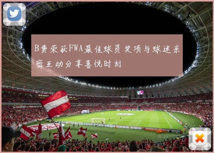 B费荣获FWA最佳球员奖项与球迷亲密互动分享喜悦时刻